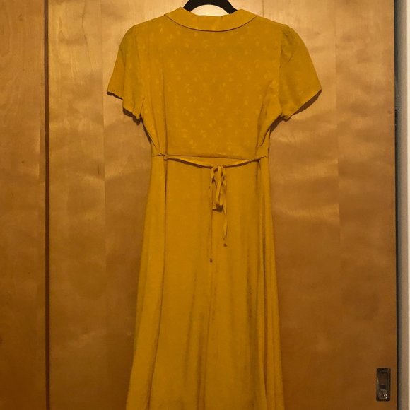 Yellow Ten Sixty Sherman Button Front Dress - Picture 2 of 3